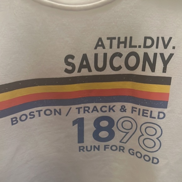 Saucony Large White New Cozy Sweatshirt - Picture 3 of 5